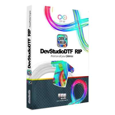 DevStudio DTF RIP V8 for A0+ Size Printers (up to 44 inches): RIP software designed for printing with DTF technology