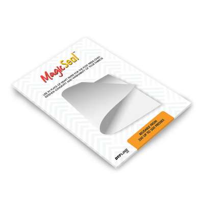DTF MagicSeal - a Magic Finishing Sheet that locks the DTF transfer print into the fibers of the shirt (Magic Seal Sheet, Reusable)