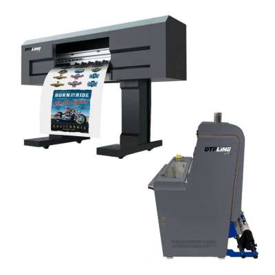 DTF 24 V3 PANTHERA 2x4: Direct to Film Comprehensive Solution (includes 4 x NEXT GEN printheads; 24 inch format PRINTER with embedded ROLL FEEDER; V3 in-line POWDER APPLICATION MACHINE)